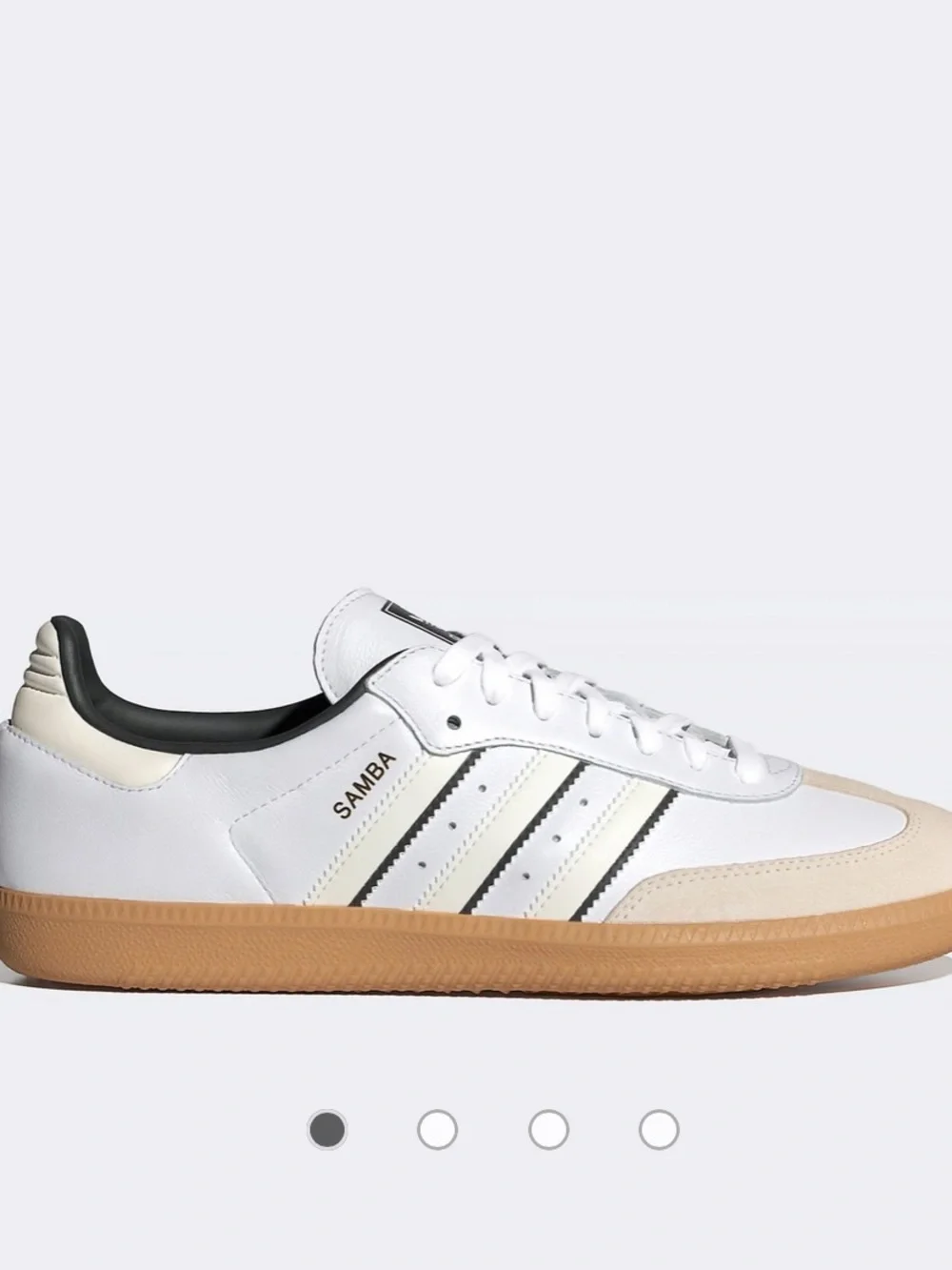Adidas Samba OG Cloud White Core Black Gum Sole Shoes Mens Size 13